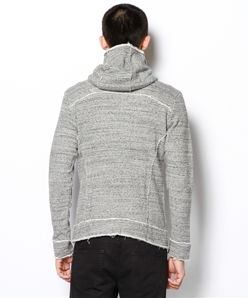 Lui's（ルイス）の「wjk×Lui's コラボハイネックパーカー（パーカー・メンズ・グレー/ネイビー・MEDIUM/LARGE）」の9枚目の写真