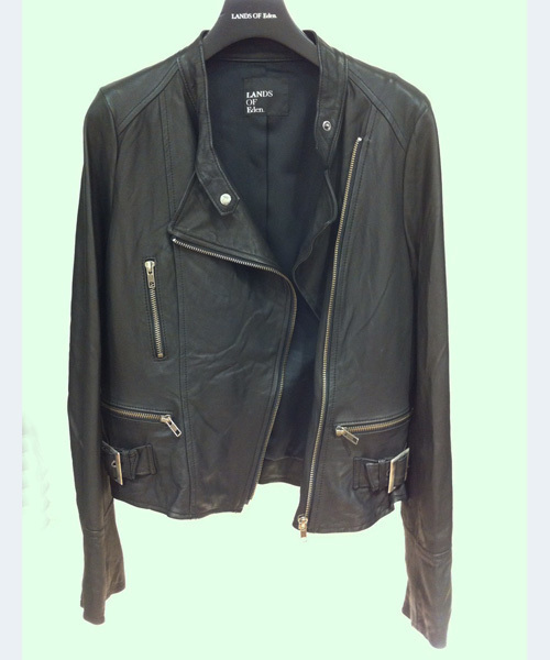 LANDS OF Eden.(ランズオブエデン)の「レザーライダース(ライダースジャケット・レディース・ブラック/グレイッシュベージュ/ブルー/ベージュ・SMALL/MEDIUM)」の15枚目の写真