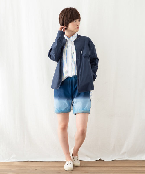 JRD by JARLD(ジェイアールディーバイジャールド)の「撥水タフタ長袖レギュラーカラーストライプロングシャツ(シャツ/ブラウス・メンズ・ブルー系その他/ブルー系その他2・S/M/L)」の5枚目の写真