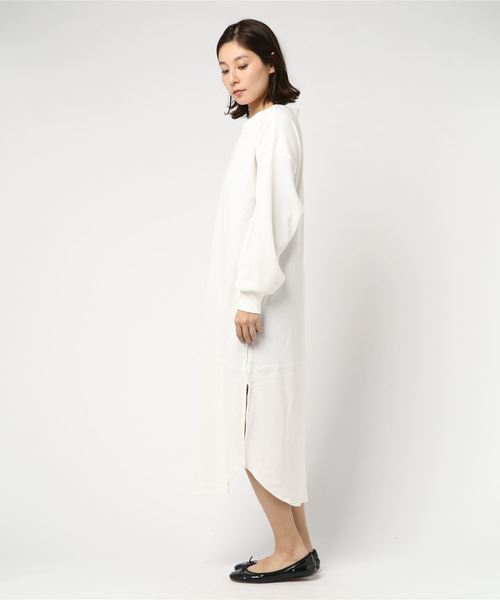 VENCEEXCHANGE（ヴァンスエクスチェンジ）の「ワッフル2WAYワンピース（ワンピース・レディース・ブラック/ベージュ/オフホワイト・FREE）」の4枚目の写真