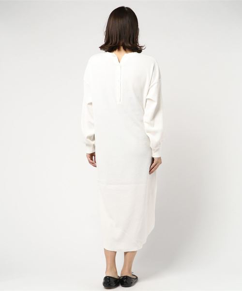 VENCEEXCHANGE（ヴァンスエクスチェンジ）の「ワッフル2WAYワンピース（ワンピース・レディース・ブラック/ベージュ/オフホワイト・FREE）」の5枚目の写真