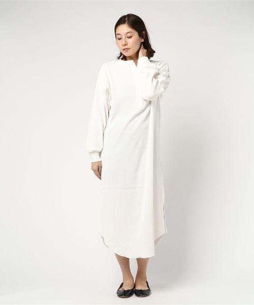 VENCEEXCHANGE（ヴァンスエクスチェンジ）の「ワッフル2WAYワンピース（ワンピース・レディース・ブラック/ベージュ/オフホワイト・FREE）」の6枚目の写真