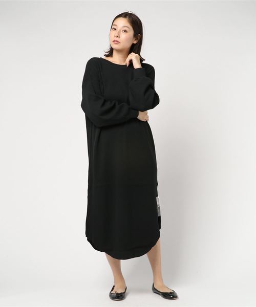 VENCEEXCHANGE（ヴァンスエクスチェンジ）の「ワッフル2WAYワンピース（ワンピース・レディース・ブラック/ベージュ/オフホワイト・FREE）」の8枚目の写真