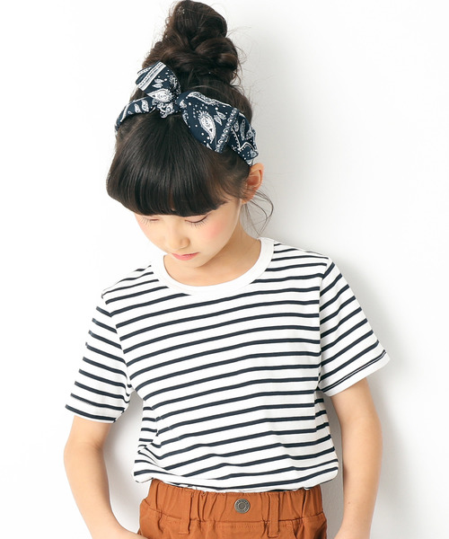 devirock(デビロック)の「ボーダーTシャツ(Tシャツ/カットソー・キッズ・ブラック系その他/ブルー系その他2/ブラック系その他2/ブルー系その他・130cm/150cm/140cm/110cm/100cm/160cm/120cm)」の4枚目の写真