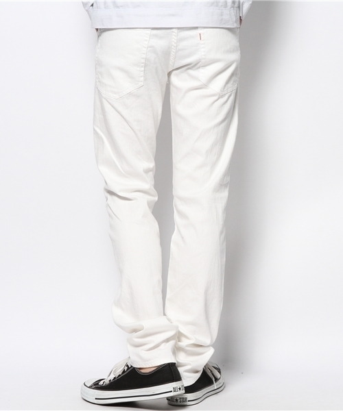 PLST(プラステ)の「Men ストレートカラーデニムパンツ(デニムパンツ・メンズ・ホワイト・30inch/32inch/28inch/34inch)」の3枚目の写真