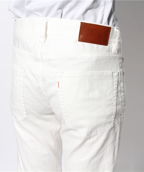 PLST(プラステ)の「Men ストレートカラーデニムパンツ(デニムパンツ・メンズ・ホワイト・30inch/32inch/28inch/34inch)」の5枚目の写真