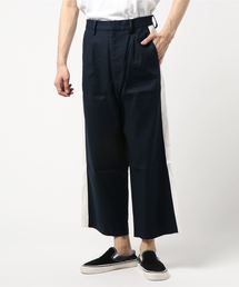 【THEE】wide line easy slacks