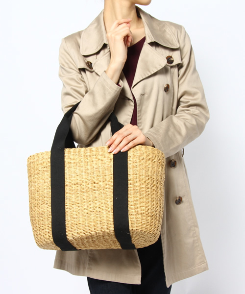 bpr BEAMS Women's（ビーピーアール　ビームス）の「MUUN / caba ポーチ カゴバッグ（かごバッグ・レディース・ナチュラル・ONE SIZE）」の4枚目の写真