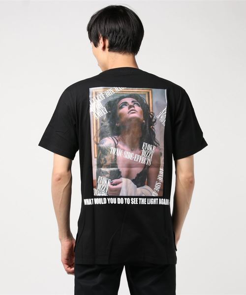 RE730(アールイーセブンサーティー)の「【RE730】フォトプリントロング丈Tシャツ ビッグシルエット(Tシャツ/カットソー・メンズ・ブラック/オフホワイト・LARGE/MEDIUM/X-LARGE)」の15枚目の写真
