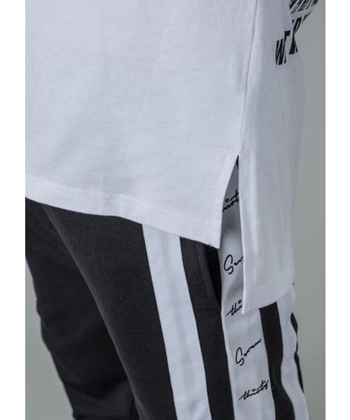 RE730(アールイーセブンサーティー)の「【RE730】フォトプリントロング丈Tシャツ ビッグシルエット(Tシャツ/カットソー・メンズ・ブラック/オフホワイト・LARGE/MEDIUM/X-LARGE)」の10枚目の写真