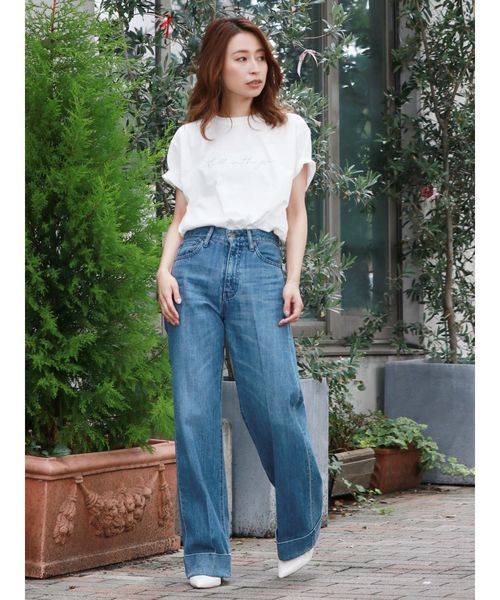 Ungrid（アングリッド）の「メッセージロゴプリントTee（Tシャツ/カットソー・レディース・ブラック/オフホワイト/モカ・FREE）」の6枚目の写真