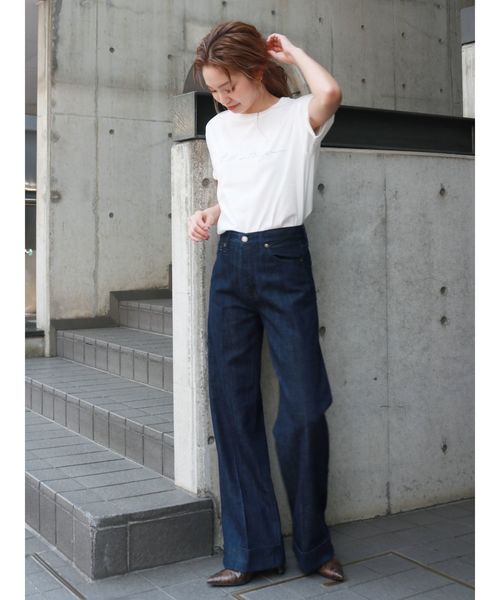 Ungrid（アングリッド）の「メッセージロゴプリントTee（Tシャツ/カットソー・レディース・ブラック/オフホワイト/モカ・FREE）」の10枚目の写真