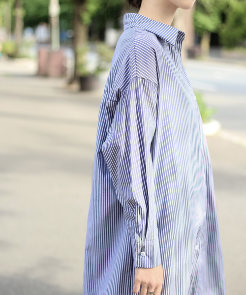 Bou Jeloud(ブージュルード)の「サイドスリット◆ロングシャツワンピース(ワンピース・レディース・オフホワイト/A/B・38)」の11枚目の写真