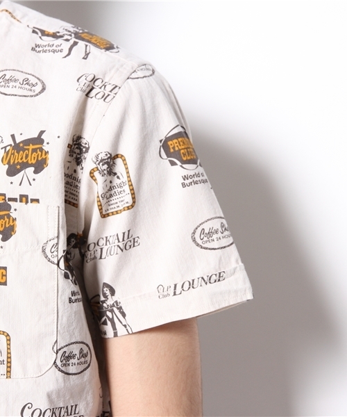 HYSTERIC GLAMOUR（ヒステリックグラマー）の「PREMIUM CLUB総柄 半袖ボタンダウンSH（シャツ/ブラウス・メンズ・イエロー系その他/ブルー系その他・LARGE/SMALL/MEDIUM）」の5枚目の写真