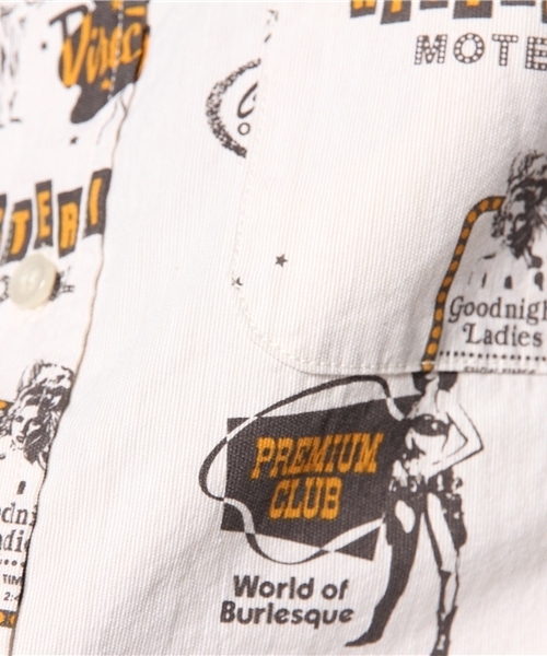 HYSTERIC GLAMOUR（ヒステリックグラマー）の「PREMIUM CLUB総柄 半袖ボタンダウンSH（シャツ/ブラウス・メンズ・イエロー系その他/ブルー系その他・LARGE/SMALL/MEDIUM）」の3枚目の写真