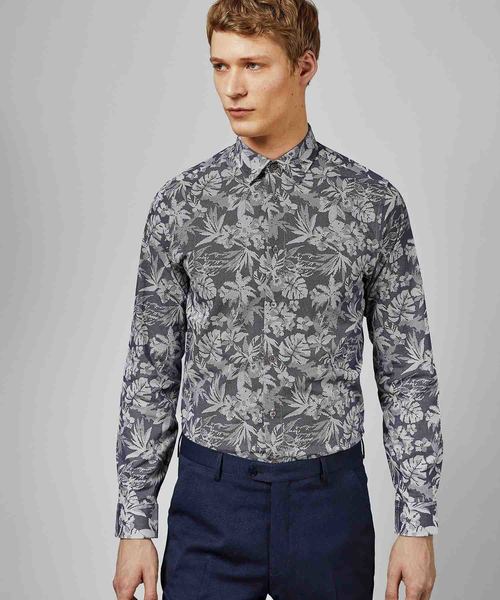 Ted Baker(テッドベーカー)の「PANDAR ボタニカルプリント シャツ(シャツ/ブラウス)」|ネイビー