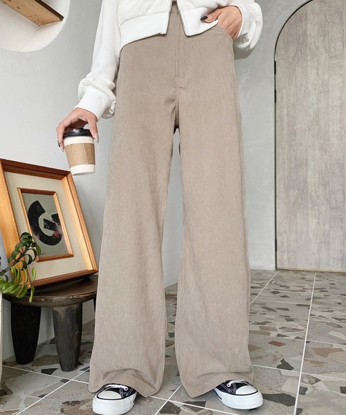 セール】セミワイドコーデュロイパンツ（その他パンツ）｜moment+