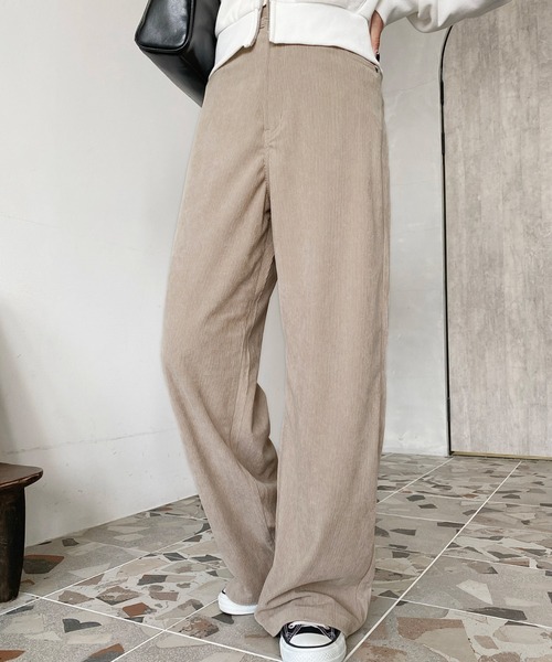 【美品・値下げ無し】GRINDLODGE コーデュロイパンツ セール】セミワイドコーデュロイパンツ（その他パンツ）｜moment+