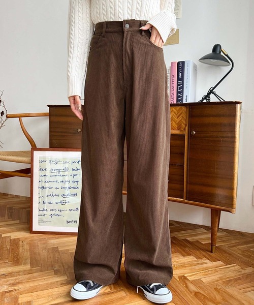 セール】セミワイドコーデュロイパンツ（その他パンツ）｜moment+