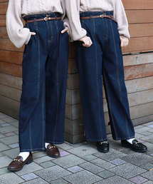 PairPair | 【PairPair１周年限定アイテム】ベルト付ハイウエストデニムパンツ(デニムパンツ)
