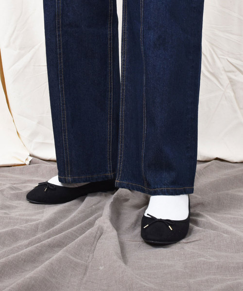 PairPair(ペアペア)の「【PairPair1周年限定アイテム】ベルト付ハイウエストデニムパンツ(デニムパンツ・レディース・ダークブルー/サックスブルー・FREE)」の20枚目の写真