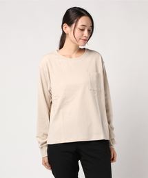 ポケット付きBACK開ロンT