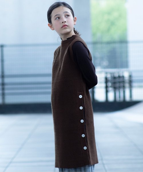 Mean Nuna ミーンヌナ の ロングニットベスト ニット セーター Wear