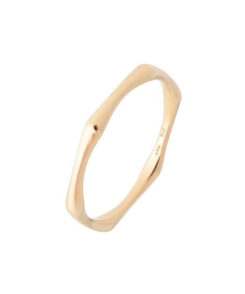 COCOSHNIK(ココシュニック)の「K10ノードリング(リング・レディース・ホワイト系その他7・10号/12号/14号)」の1枚目の写真