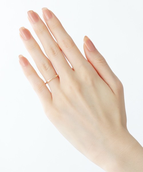 COCOSHNIK(ココシュニック)の「K10ノードリング(リング・レディース・ホワイト系その他7・10号/12号/14号)」の8枚目の写真