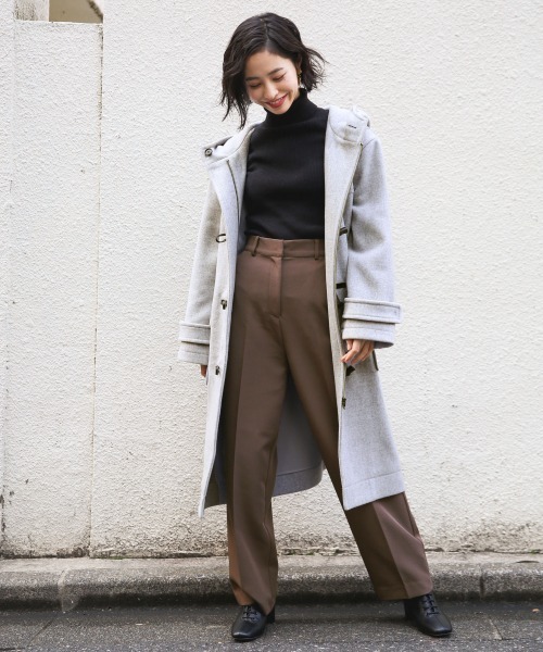 LOWRYS FARM（ローリーズファーム）の「１２Ｇリブタートル　857132（ニット/セーター・レディース・ブラック/ベージュ/ブラウン/レッド/オフホワイト・FREE）」の8枚目の写真