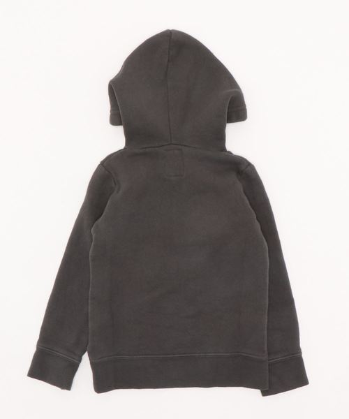 RUGGEDWORKS（ラゲッドワークス）の「ボーイズ無地ロゴ裏起毛パーカー（パーカー・キッズ・グリーン系その他/チャコール・110cm/100cm/120cm/130cm/140cm/90㎝/150cm）」の3枚目の写真