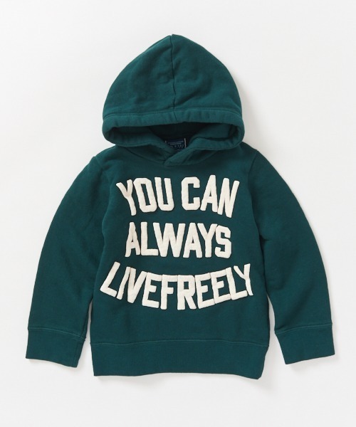 RUGGEDWORKS（ラゲッドワークス）の「ボーイズ無地ロゴ裏起毛パーカー（パーカー・キッズ・グリーン系その他/チャコール・110cm/100cm/120cm/130cm/140cm/90㎝/150cm）」の2枚目の写真