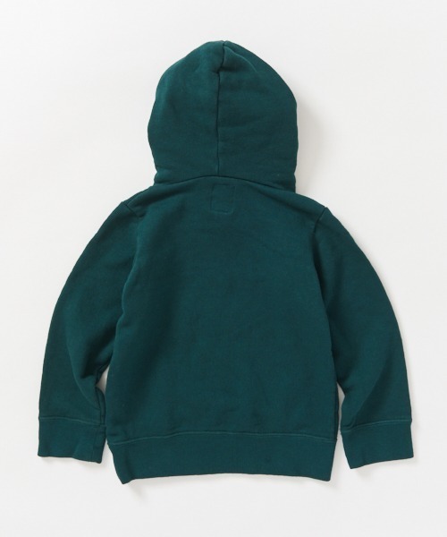 RUGGEDWORKS（ラゲッドワークス）の「ボーイズ無地ロゴ裏起毛パーカー（パーカー・キッズ・グリーン系その他/チャコール・110cm/100cm/120cm/130cm/140cm/90㎝/150cm）」の4枚目の写真