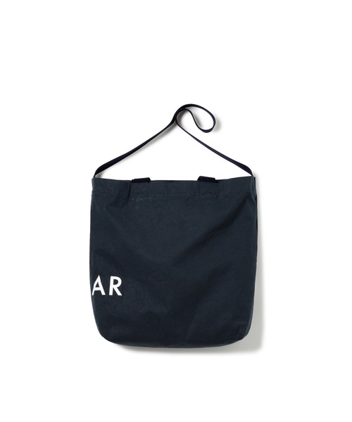 DAILY STANDARD by SANDINISTA（デイリースタンダードバイサンディニスタ）の「Ordinary Canvas 2way Bag / プリント入りキャンバスバッグ（ショルダーバッグ・メンズ・ネイビー/ナチュラル・FREE）」の13枚目の写真