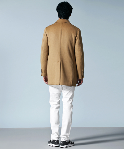 NANO universe（ナノユニバース）の「W/Nダブルフェイスチェスターコート（チェスターコート・メンズ・チャコールグレー/ネイビー/キャメル・50/48/46/44）」の5枚目の写真