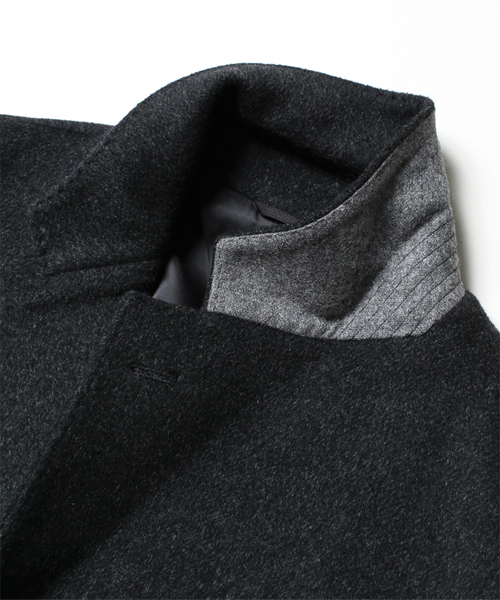 NANO universe（ナノユニバース）の「W/Nダブルフェイスチェスターコート（チェスターコート・メンズ・チャコールグレー/ネイビー/キャメル・50/48/46/44）」の7枚目の写真