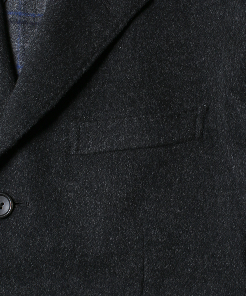 NANO universe（ナノユニバース）の「W/Nダブルフェイスチェスターコート（チェスターコート・メンズ・チャコールグレー/ネイビー/キャメル・50/48/46/44）」の13枚目の写真