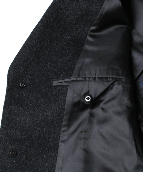 NANO universe（ナノユニバース）の「W/Nダブルフェイスチェスターコート（チェスターコート・メンズ・チャコールグレー/ネイビー/キャメル・50/48/46/44）」の18枚目の写真