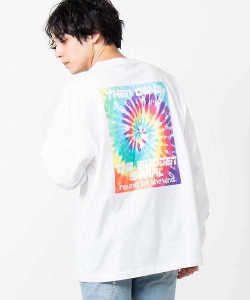 WEGO(ウィゴー)の「WEGO/総柄ロゴプリントロンT(Tシャツ/カットソー・メンズ・ホワイト・SMALL/MEDIUM/LARGE)」の1枚目の写真