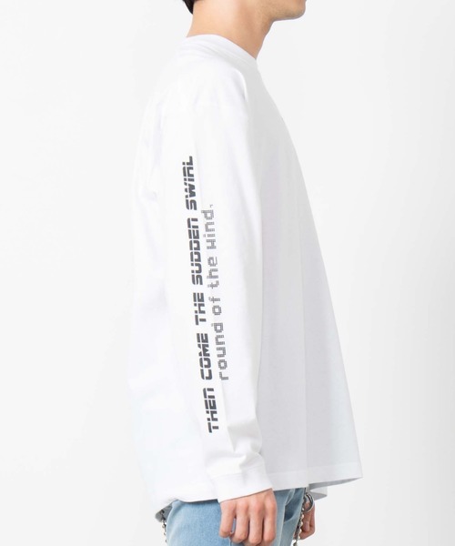 WEGO(ウィゴー)の「WEGO/総柄ロゴプリントロンT(Tシャツ/カットソー・メンズ・ホワイト・SMALL/MEDIUM/LARGE)」の5枚目の写真