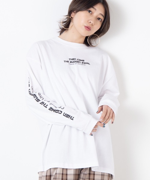 WEGO(ウィゴー)の「WEGO/総柄ロゴプリントロンT(Tシャツ/カットソー・メンズ・ホワイト・SMALL/MEDIUM/LARGE)」の11枚目の写真