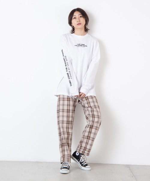 WEGO(ウィゴー)の「WEGO/総柄ロゴプリントロンT(Tシャツ/カットソー・メンズ・ホワイト・SMALL/MEDIUM/LARGE)」の12枚目の写真