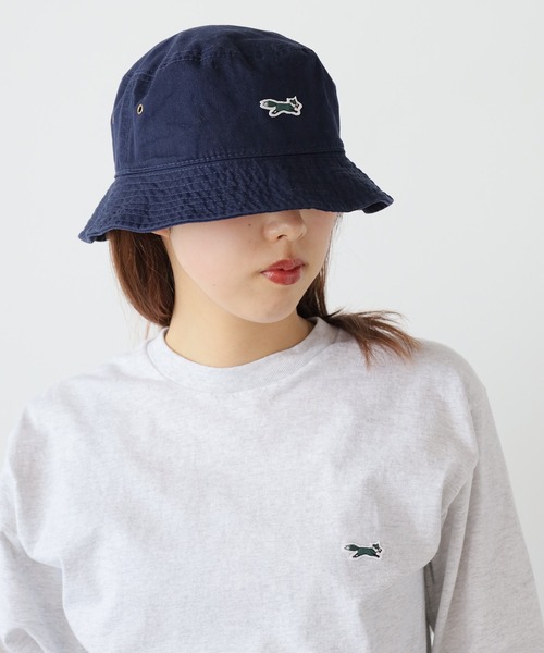 PENNEYS（ぺニーズ）の「PENNYS/ペニーズ THE FOX 1 POINT LOGO HAT　バケットハット（ハット・メンズ・ホワイト/ベージュ/ネイビー/ブラック/カーキ・FREE/S/L）」の5枚目の写真
