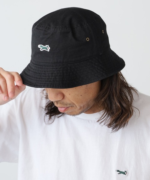 PENNEYS（ぺニーズ）の「PENNYS/ペニーズ THE FOX 1 POINT LOGO HAT　バケットハット（ハット・メンズ・ホワイト/ベージュ/ネイビー/ブラック/カーキ・FREE/S/L）」の2枚目の写真