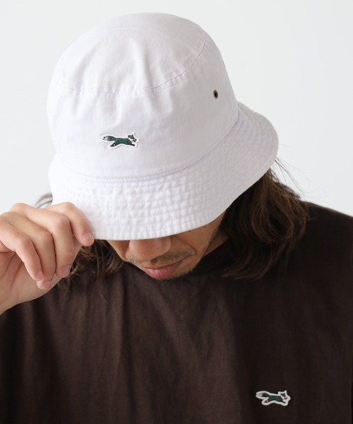 PENNEYS（ぺニーズ）の「PENNYS/ペニーズ THE FOX 1 POINT LOGO HAT　バケットハット（ハット・メンズ・ホワイト/ベージュ/ネイビー/ブラック/カーキ・FREE/S/L）」の13枚目の写真