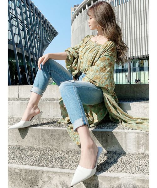 GYDA（ジェイダ）の「original flower kimono ロングガウン