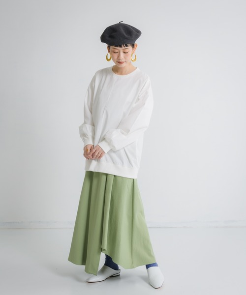 Libra Cue（リブラ キュー）の「Libra アシメデザインカットスカート（スカート・レディース・アイボリー/グリーン/ブルー・FREE）」の12枚目の写真