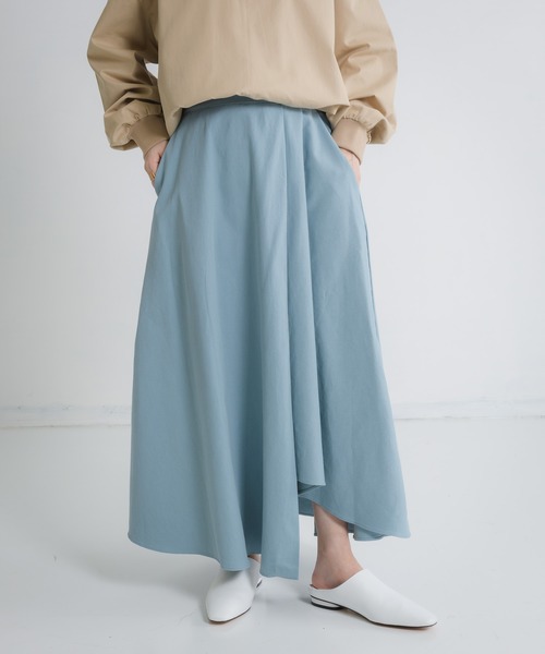 Libra Cue（リブラ キュー）の「Libra アシメデザインカットスカート（スカート・レディース・アイボリー/グリーン/ブルー・FREE）」の18枚目の写真