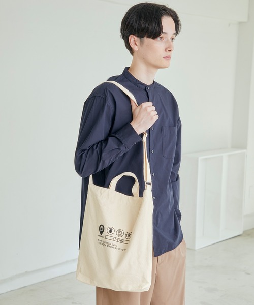 MONO-MART（モノマート）の「別注プリントART 2wayキャンバストートバッグ（トートバッグ・メンズ・オフホワイト/ホワイト系その他/ホワイト系その他2/ホワイト系その他3/ホワイト系その他4・FREE）」の19枚目の写真