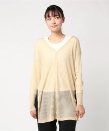 DOMENICO+SAVIO 2WAY SHEER KNIT CARDIGAN